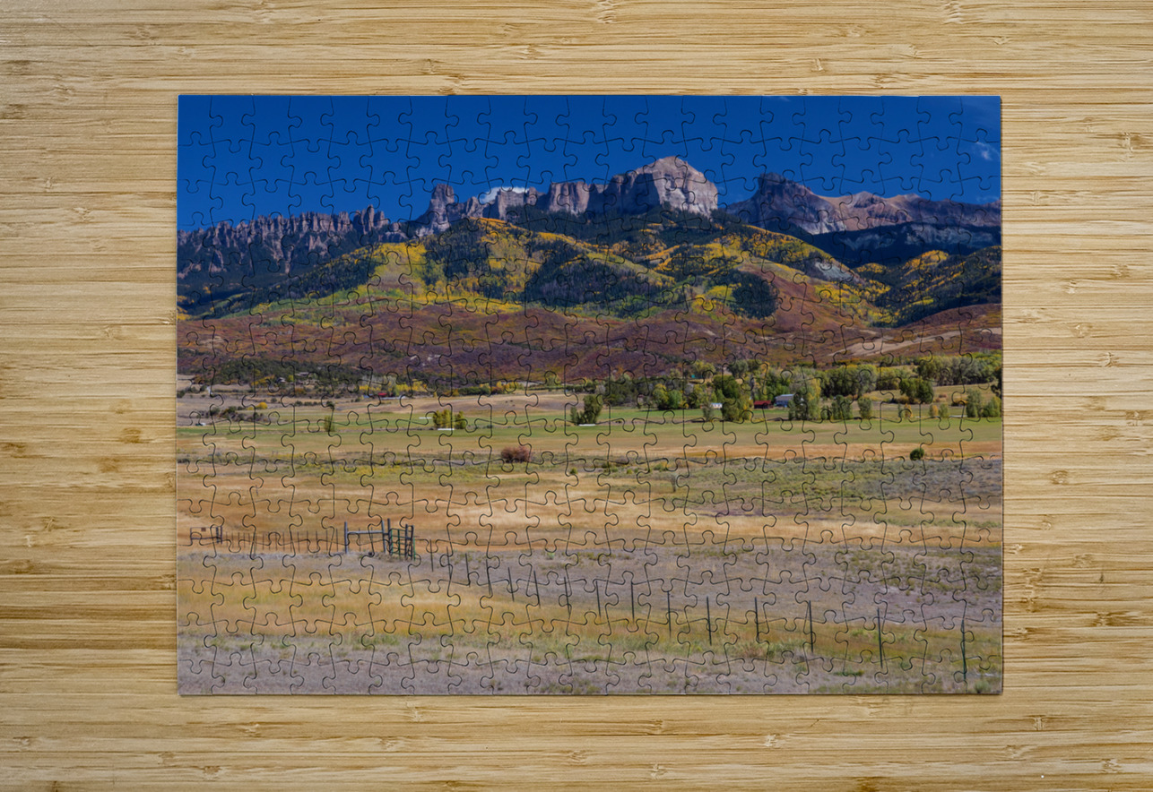 Courthouse Mountains Chimney Rock Peak  HD Metal print with Floating Frame on Back