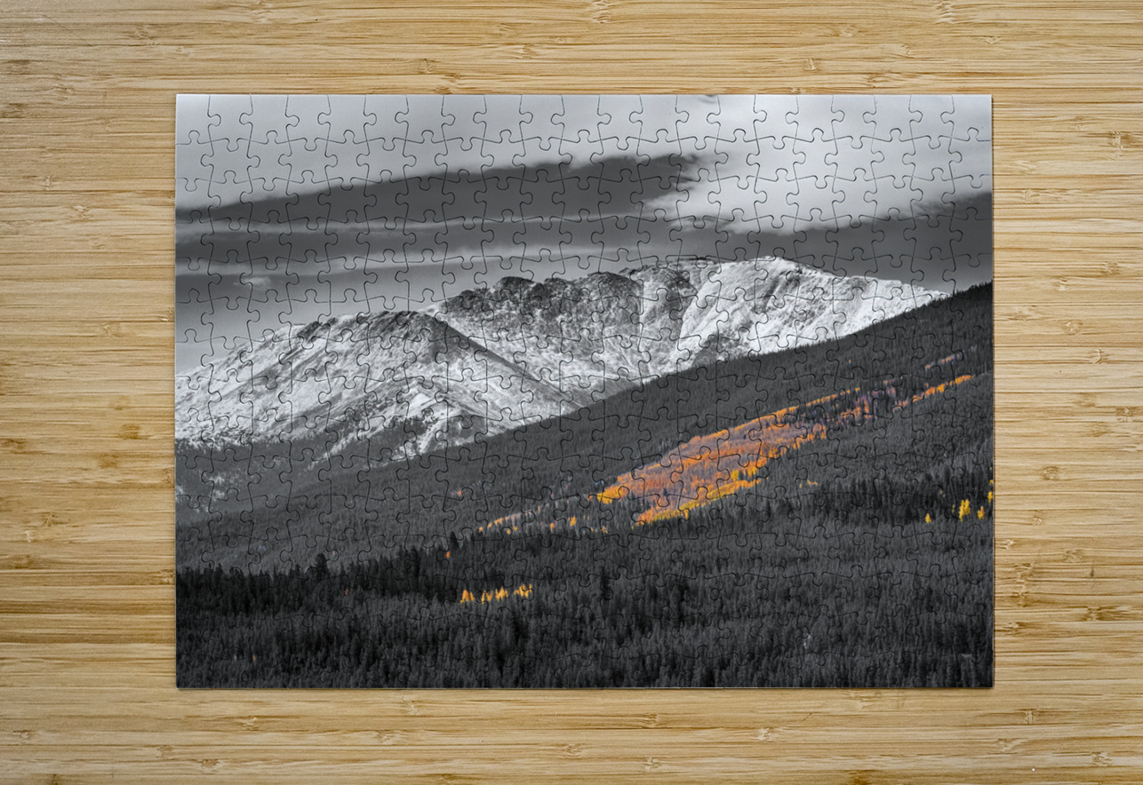 Rocky Mountain Independence Pass Glow  HD Metal print with Floating Frame on Back