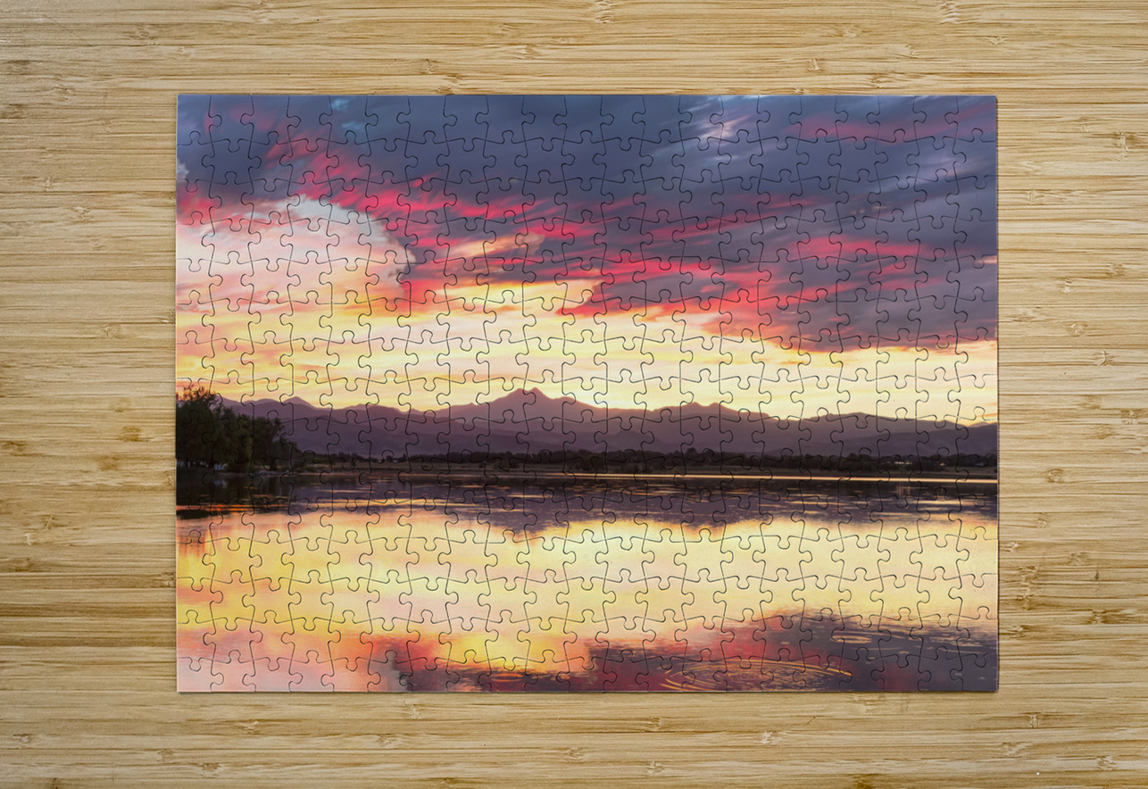 Colorful Colorado Rocky Mountain Sky Reflection Bo Insogna Puzzle printing