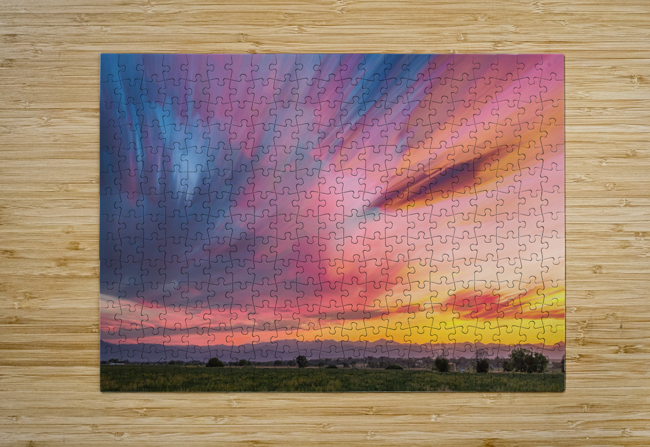 Colorado Front Range Sunset Timed Stack Bo Insogna Puzzle printing