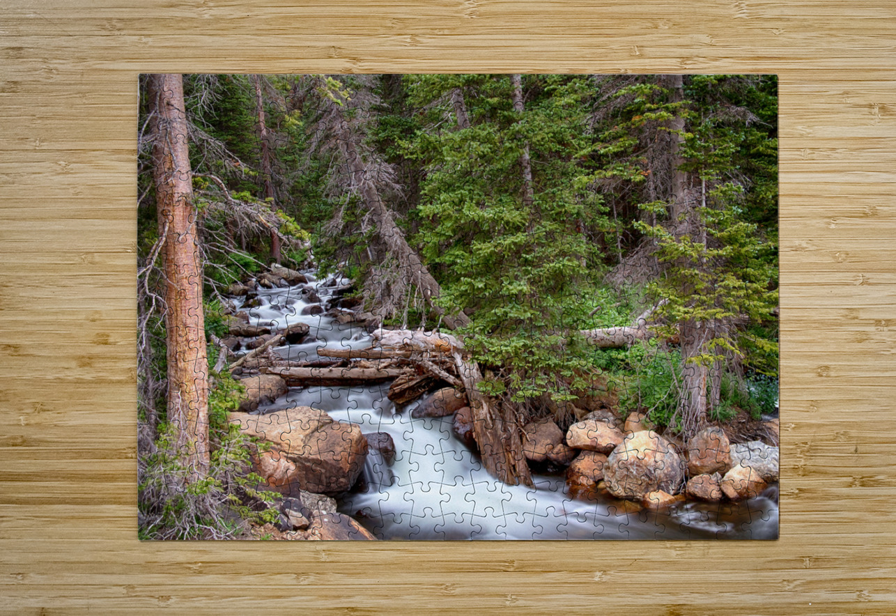 Rocky Mountains Stream Scenic Landscape Bo Insogna Puzzle printing