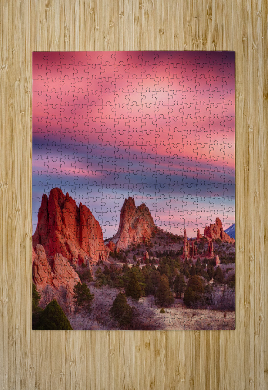 Garden Gods Sunset Sky Portrait Bo Insogna Puzzle printing