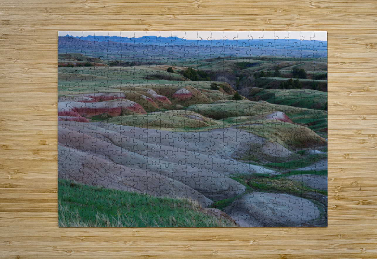 South Dakota Badlands and Refreshed Springtime Grasslands Bo Insogna Puzzle printing
