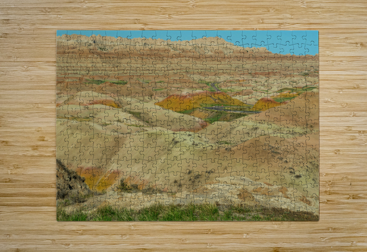 Discover the Vibrant Beauty and Rich Fossils of Badlands Nationa Bo Insogna Puzzle printing
