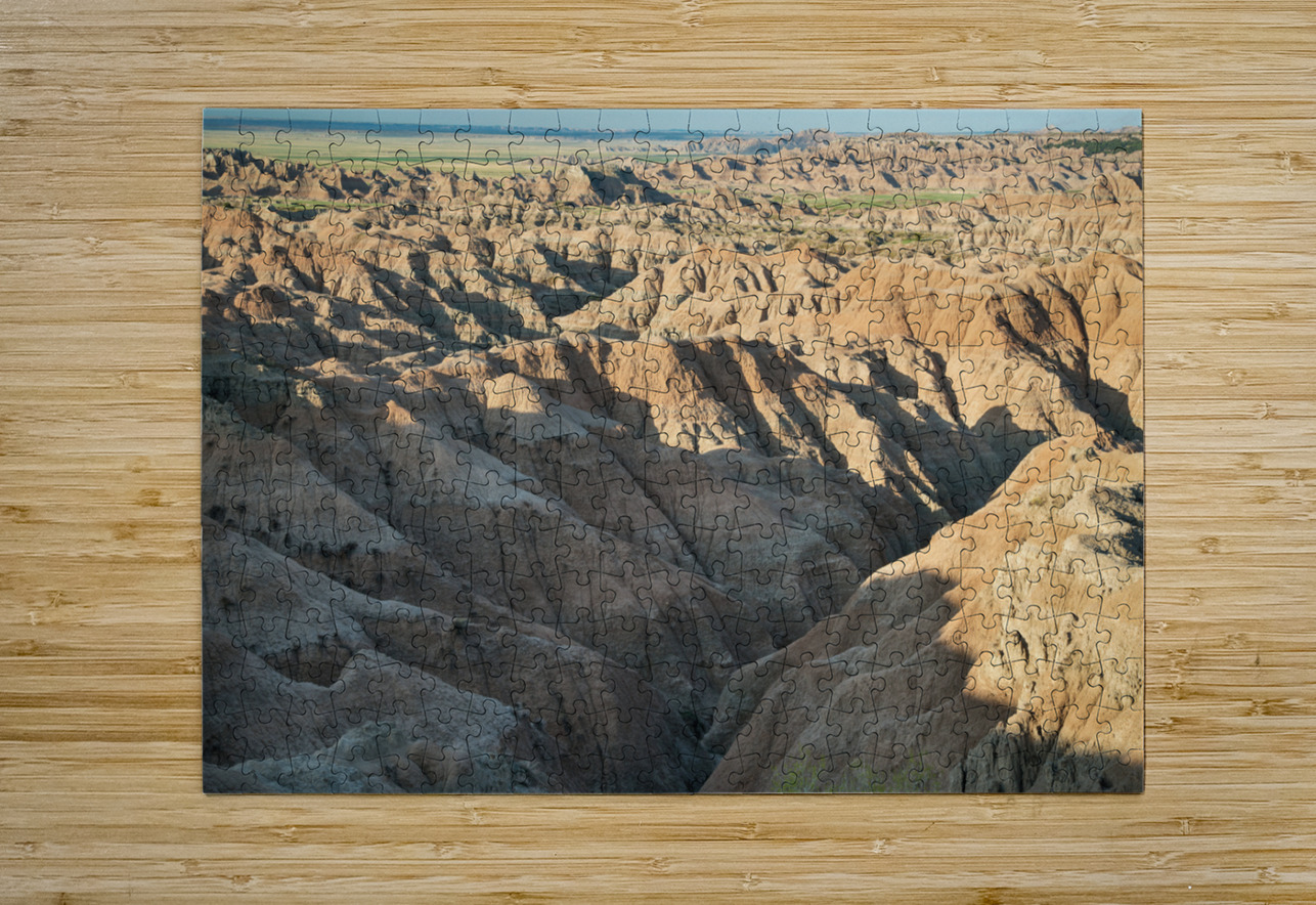 Natures Elegy Badlands Canyons Cracks and the Dance of Shadows Bo Insogna Puzzle printing