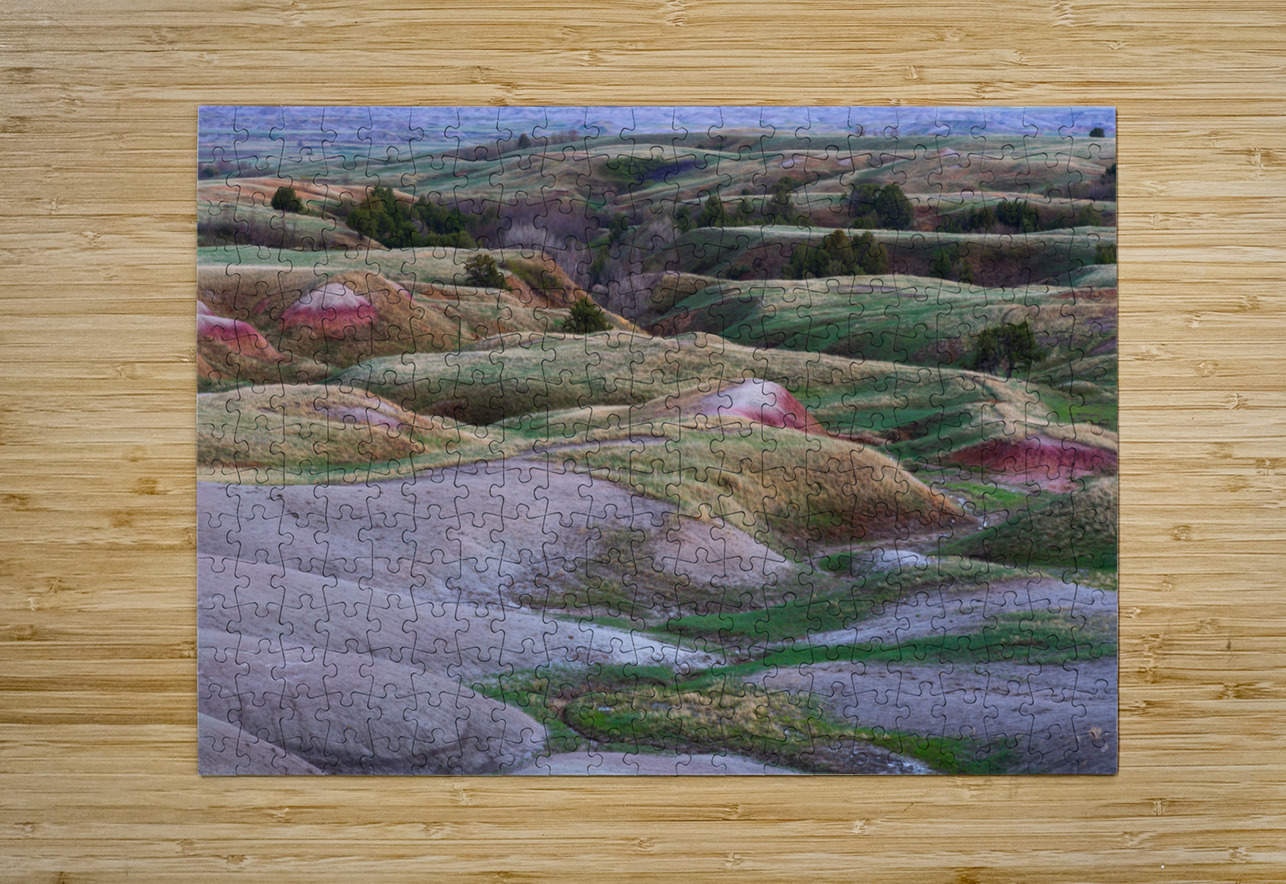 Colors of South Dakota Badlands Tuscany-Like Rolling Hills Bo Insogna Puzzle printing