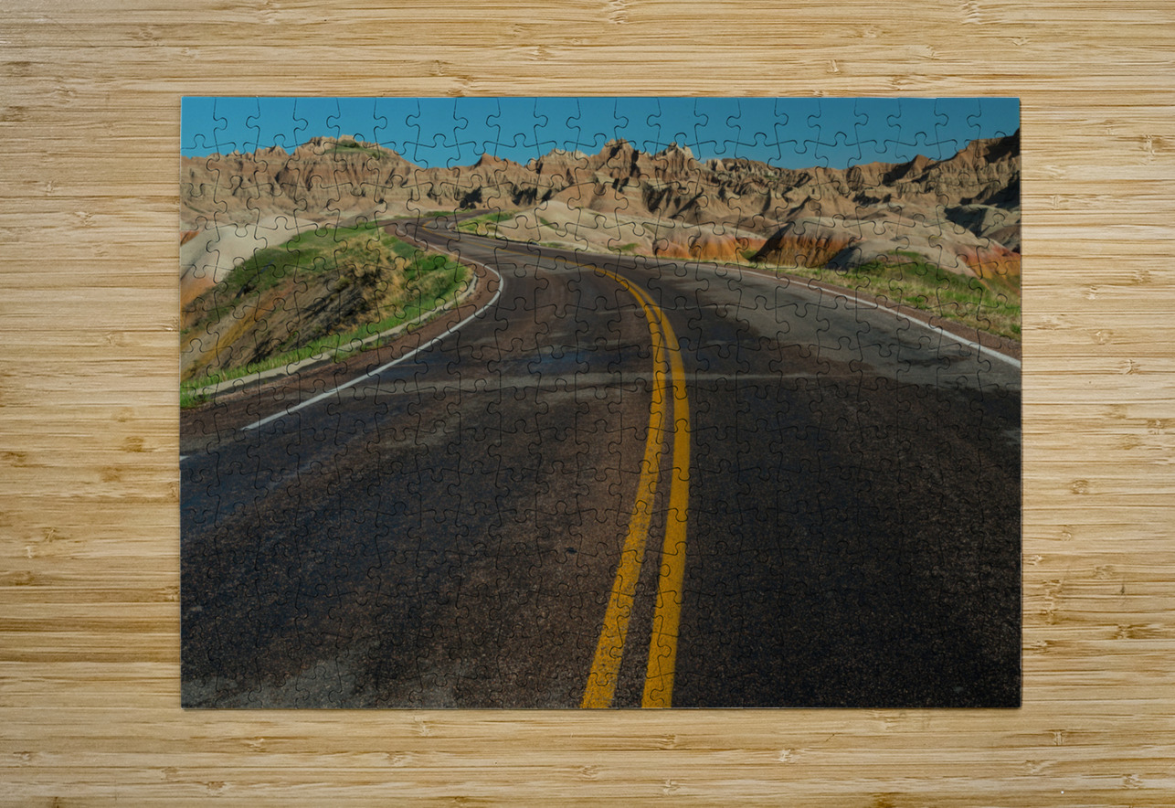 Journey of Colors Driving Through the Enchanting Badlands Bo Insogna Puzzle printing