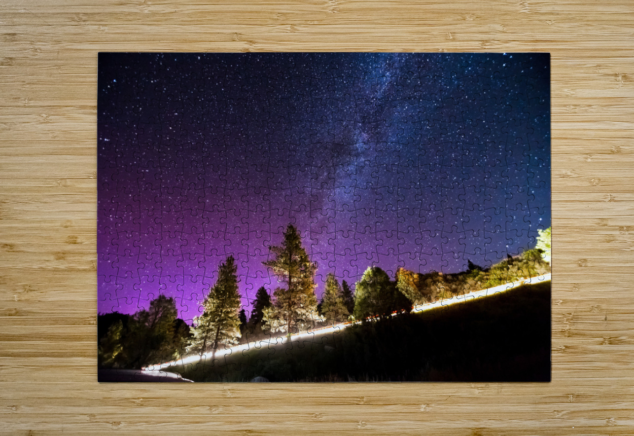 Starry Night Sky Astrophotography Colorado Rocky Mountains Bo Insogna Puzzle printing