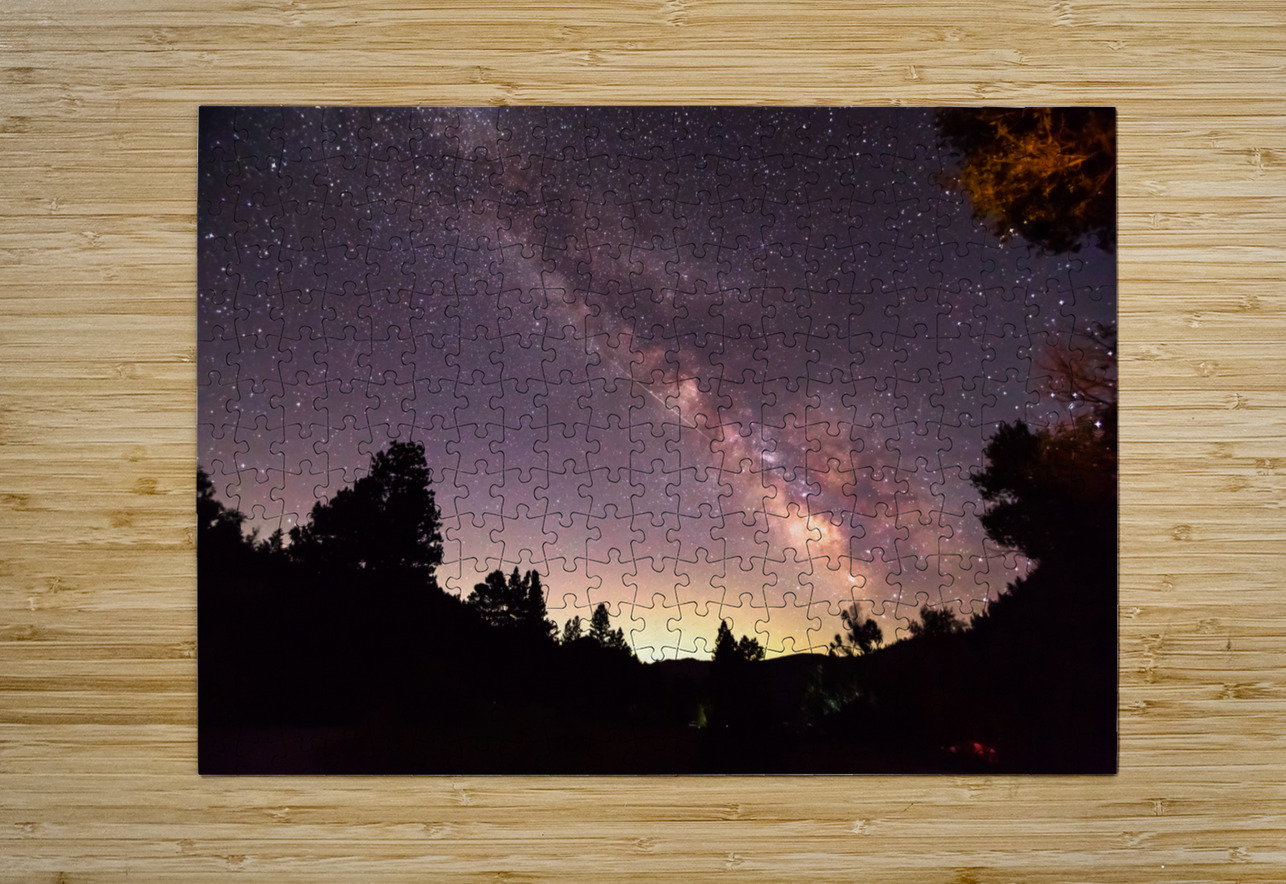 Milky Way and Perseid Meteor Shower in Colorados Poudre Canyon Bo Insogna Puzzle printing
