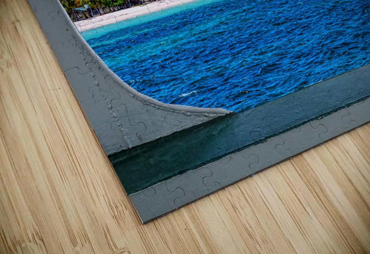 Tropical Island Boat Window View  Bo Insogna Puzzle