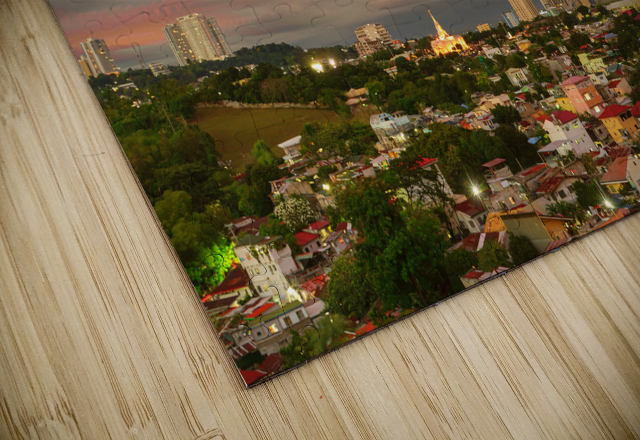 Tranquility   Lahug   Cebu City Skyline at Sunset Bo Insogna Puzzle