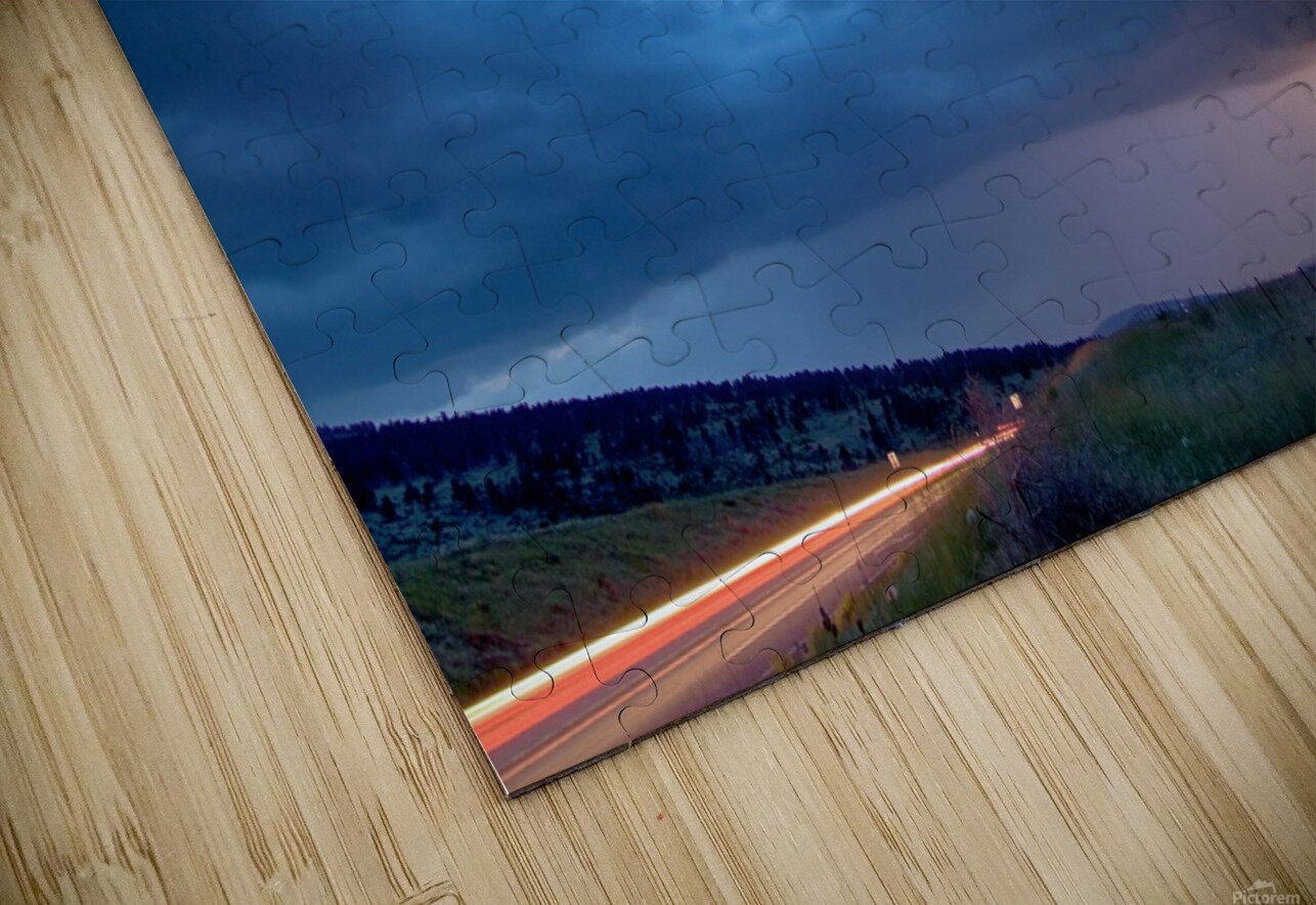 Lightning Strike Outside Lyons Colorado HD Sublimation Metal print