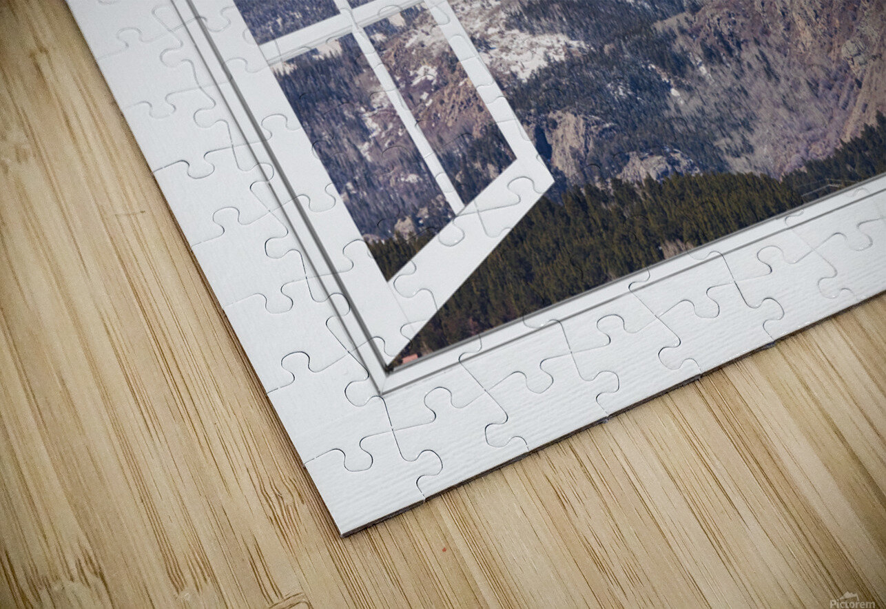 Ski Slopes Open White Picture Window View Bo Insogna Puzzle