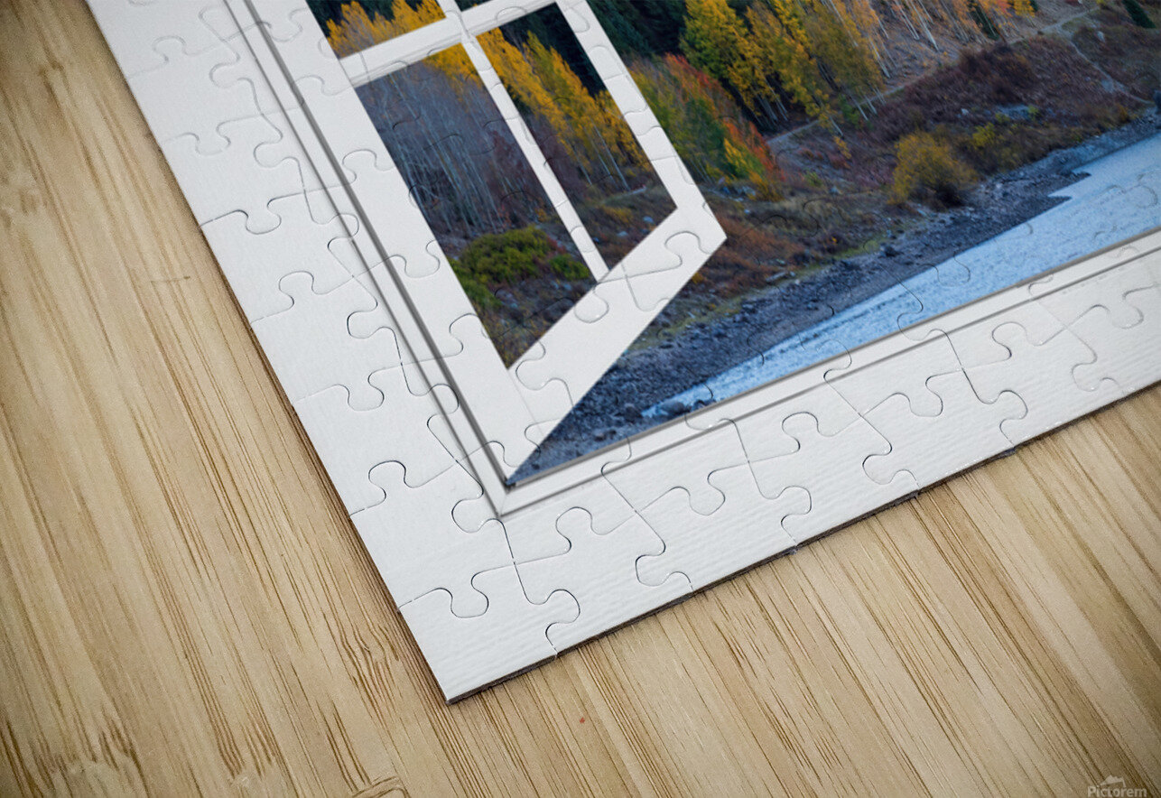 Trout Lake Autumn Rocky Mountain Open White Window Bo Insogna Puzzle