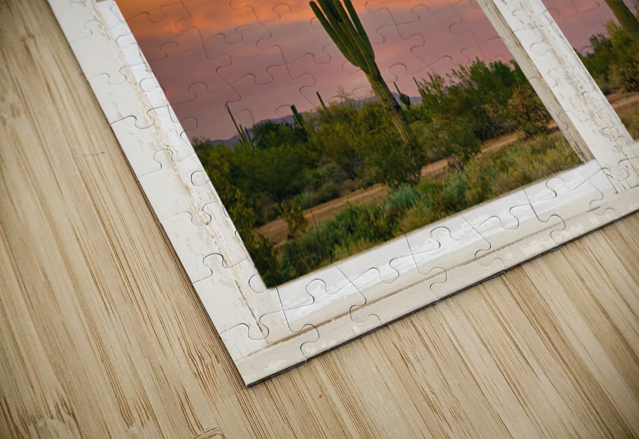 Colorful Southwest Desert Rustic Window View Bo Insogna Puzzle