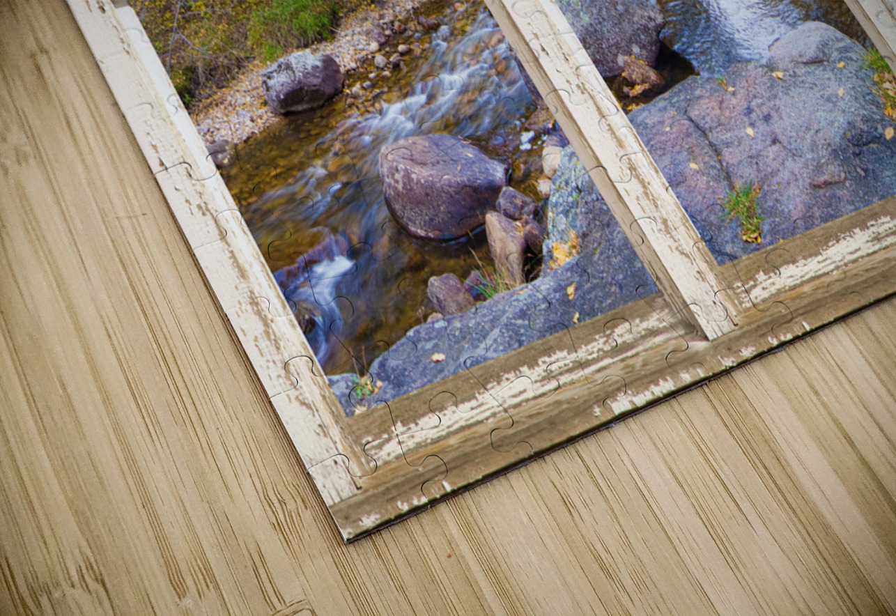 Happy Place Picture Window Frame Fine Art  Bo Insogna Puzzle