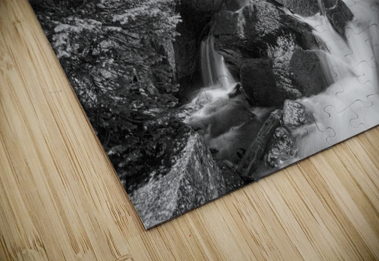 Colorado Ouzel Falls Black White Bo Insogna Puzzle