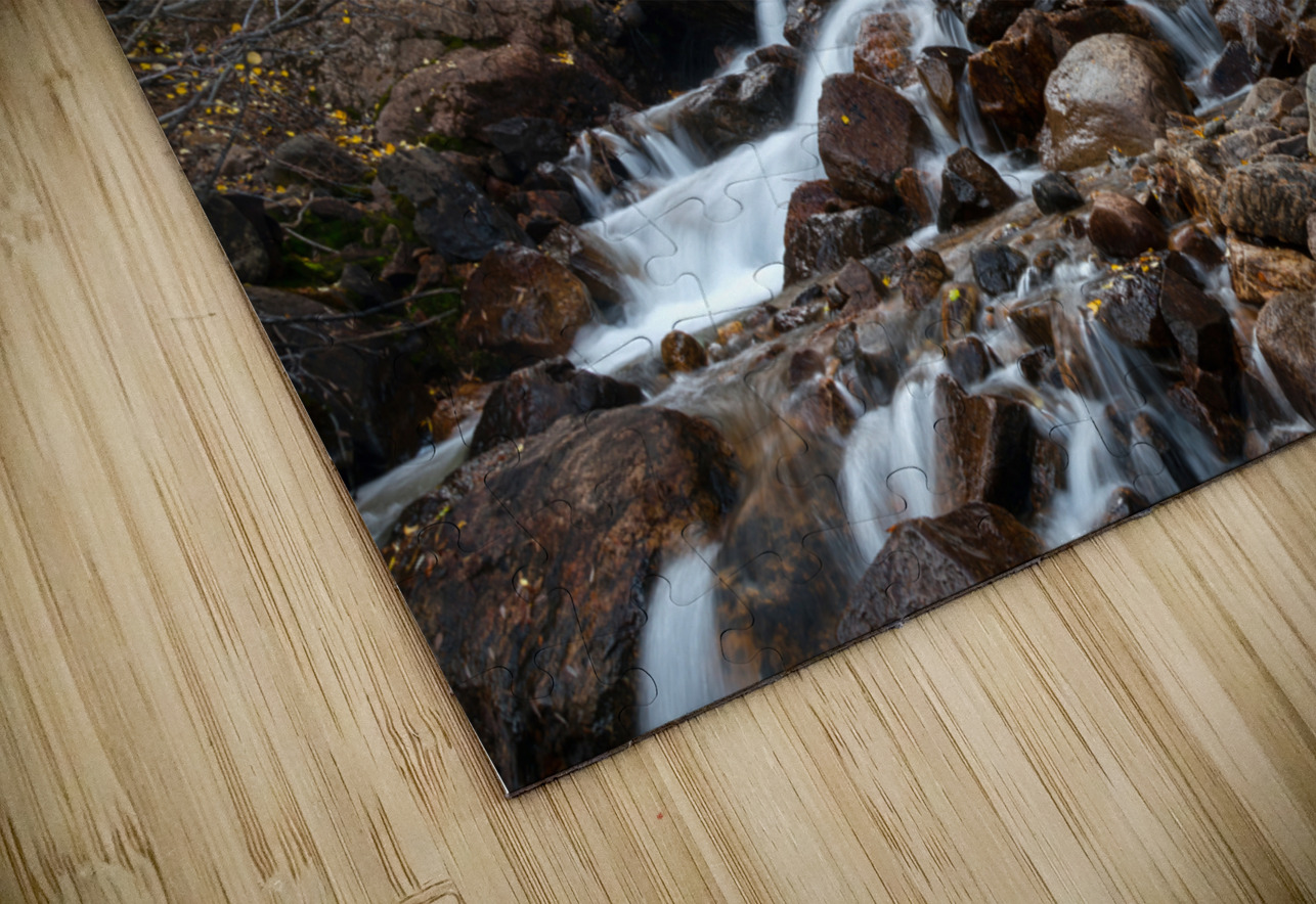 Autumn Guanella Pass Waterfall HD Sublimation Metal print