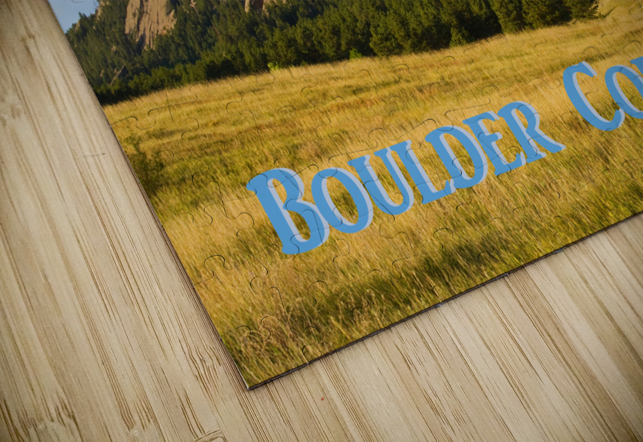 Flatirons Boulder Colorado Poster Bo Insogna Puzzle
