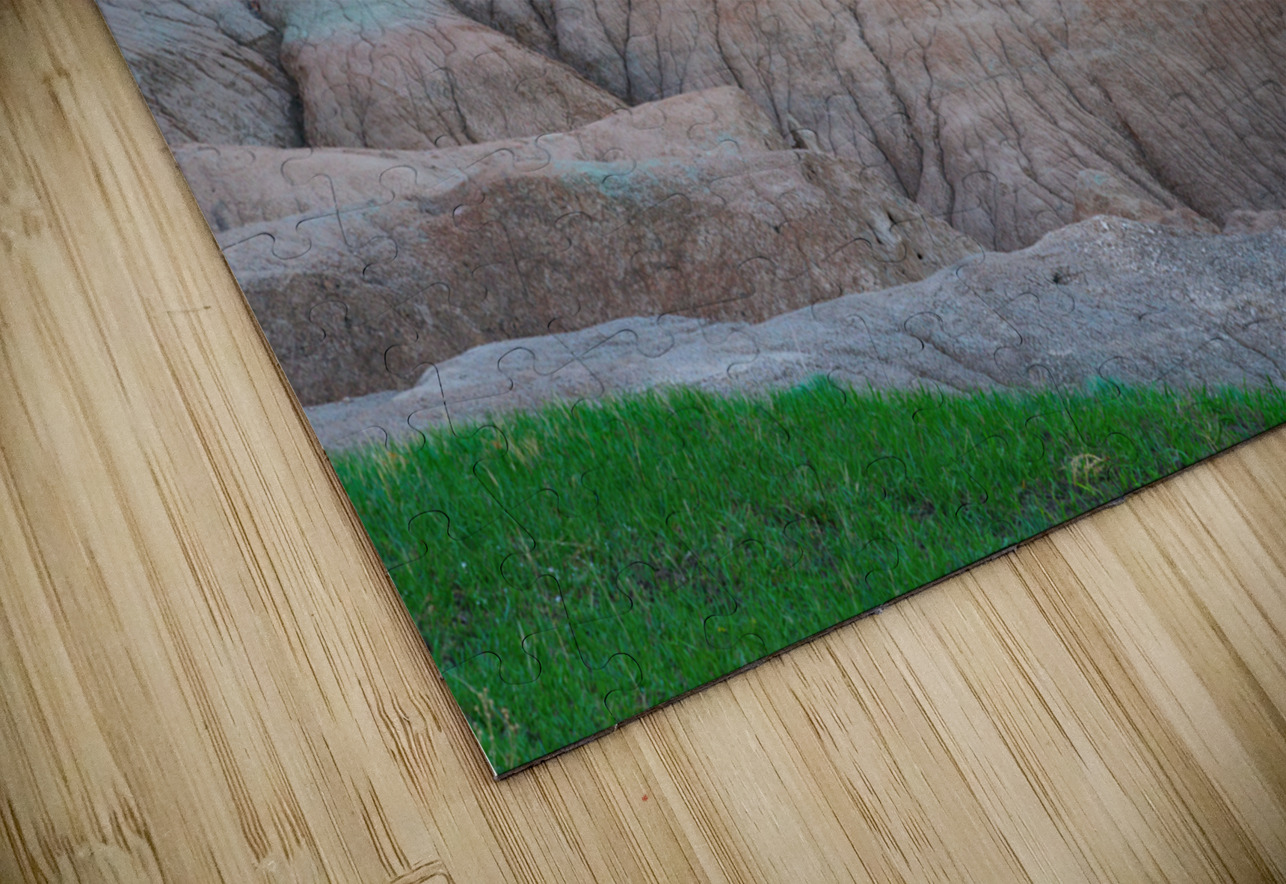 South Dakota Badlands Colorful Cracks and Textures in Springtime Bo Insogna Puzzle