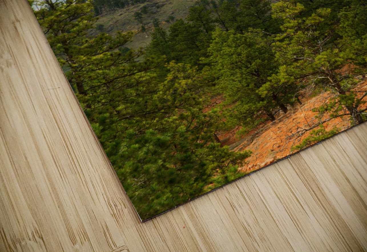 Majestic Devils Tower in Wyoming Surrounded by Pine Forest Bo Insogna Puzzle