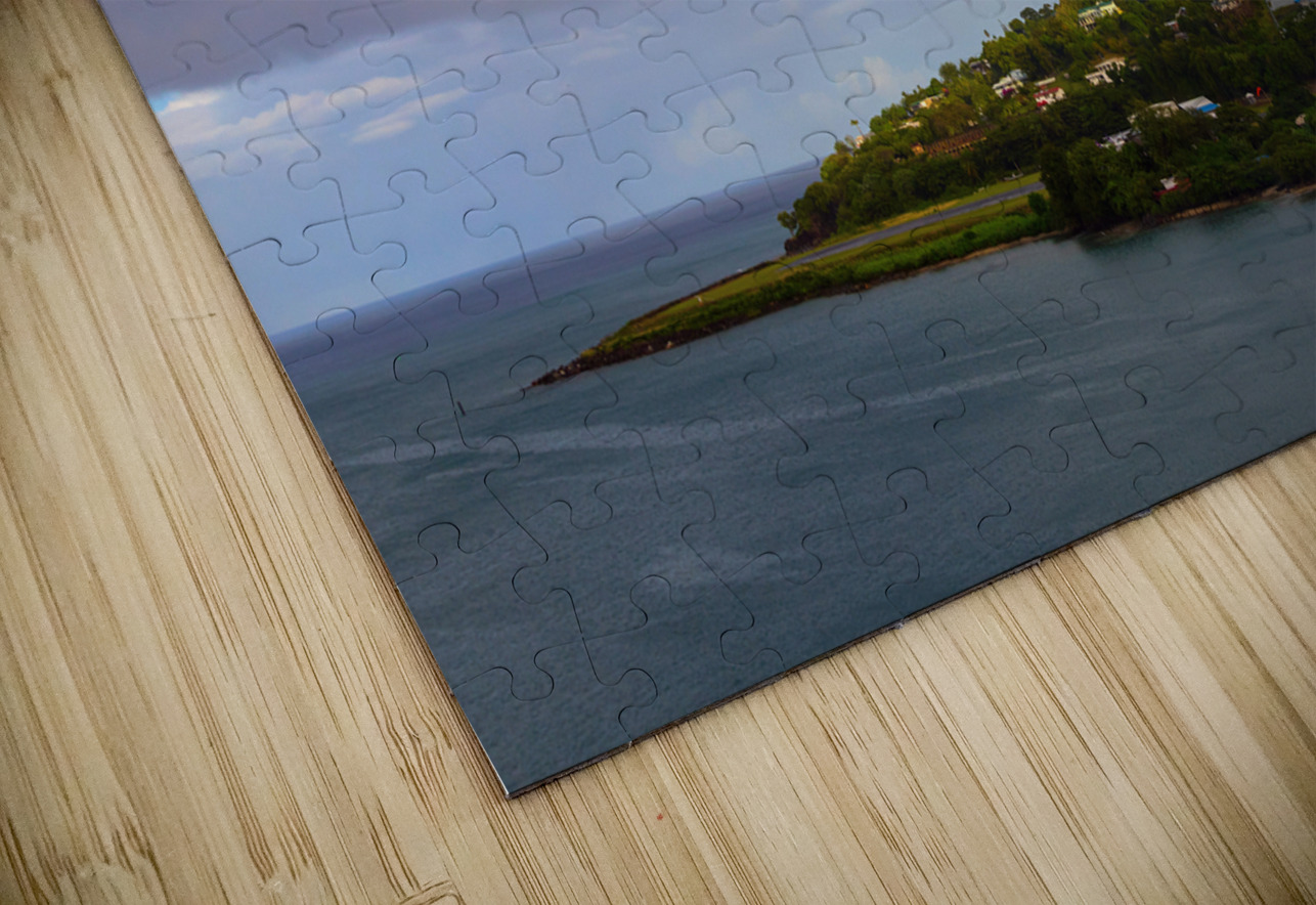 Rainbow Descending Near the Vigie Lighthouse in St Lucia Bo Insogna Puzzle
