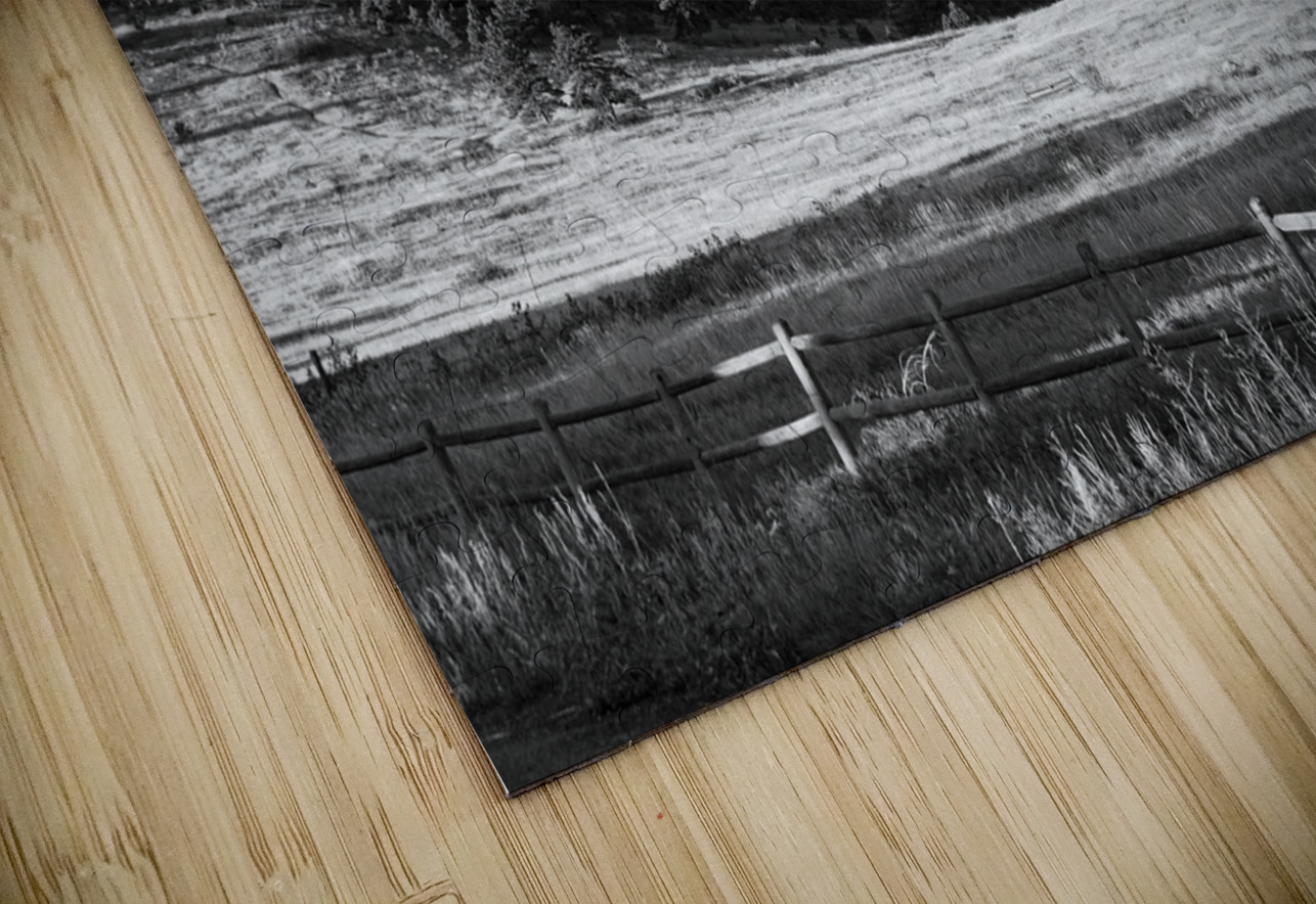 Flatirons from Chautauqua Park BW Bo Insogna Puzzle
