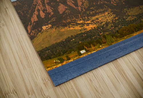 Full Moon Boulder Colorado Front Range Panorama PT2 Bo Insogna puzzle