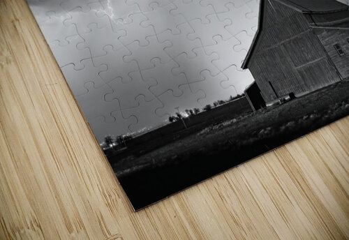 Watching The Storm From The Farm BW Bo Insogna puzzle