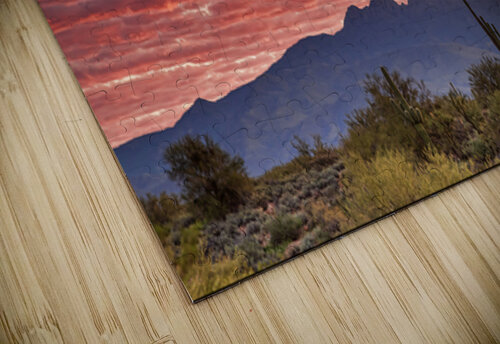 Arizona Four Peaks Mountain Colorful View Bo Insogna puzzle