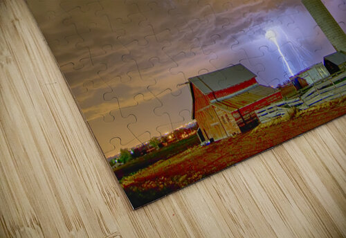 Thunderstorm Hunkering Down On Farm jigsaw puzzle