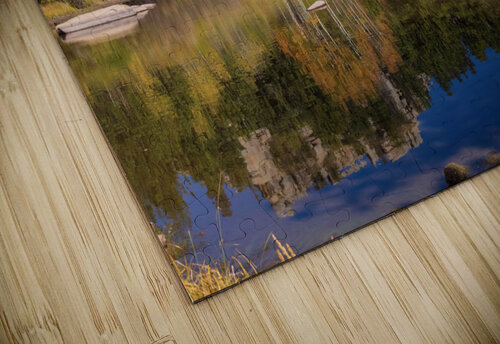 Cool Calm Rocky Mountains Autumn Reflections Bo Insogna puzzle