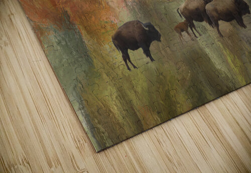 Springtime Bison Calves Bo Insogna puzzle
