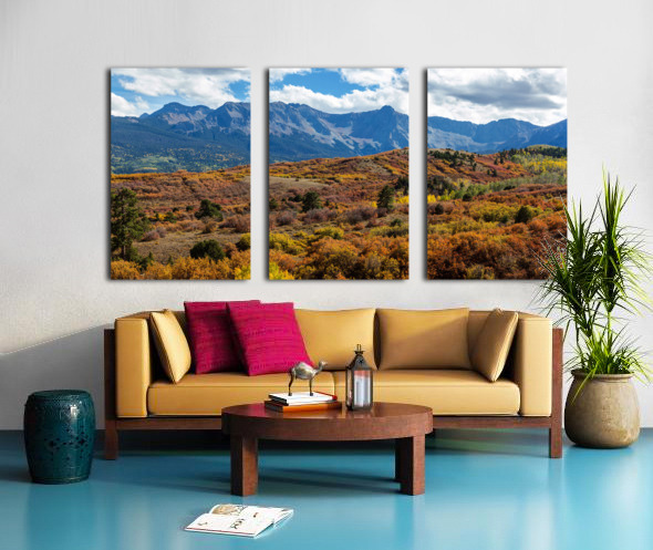 Colorado Painted Landscape Panorama PT1 Split Canvas print