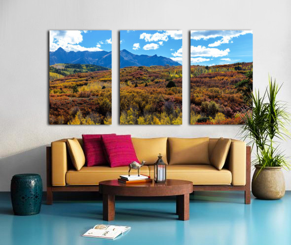 Colorado Painted Landscape Panorama PT2a Split Canvas print