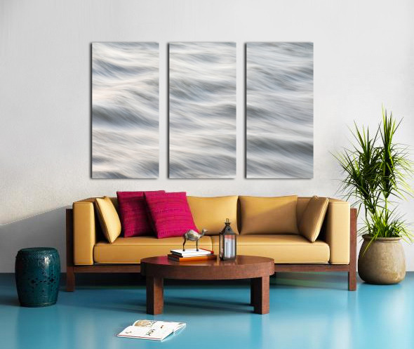 Silky Flowing River Abstract Split Canvas print