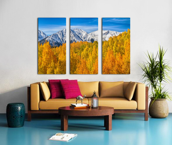 Colorado Rocky Mountain Autumn Beauty Split Canvas print