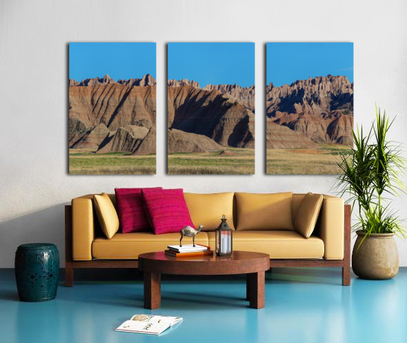 Breathtaking Panoramic Views - Badlands National Park Split Canvas print