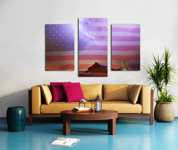 American Country Storm Impression sur toile