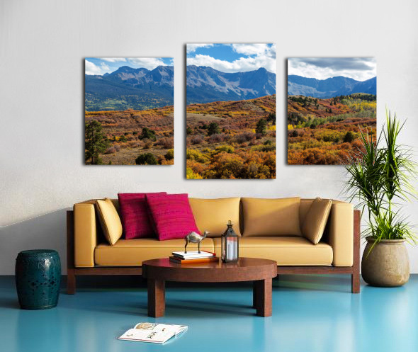 Colorado Painted Landscape Panorama PT1 Canvas print