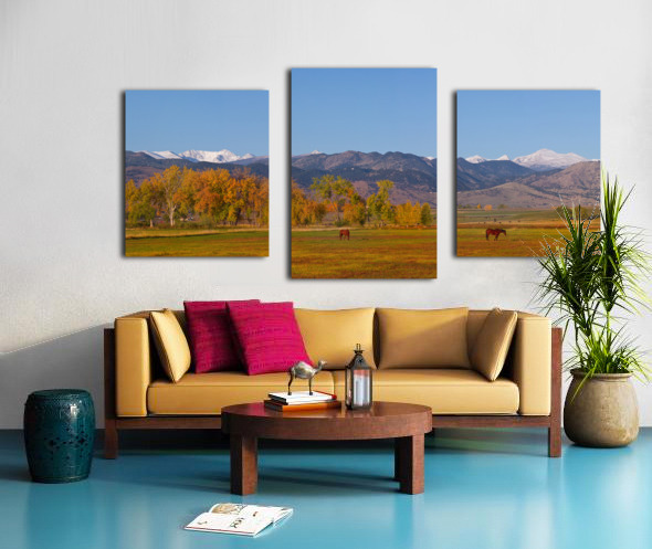 North Boulder County Front Range Panorama Canvas print