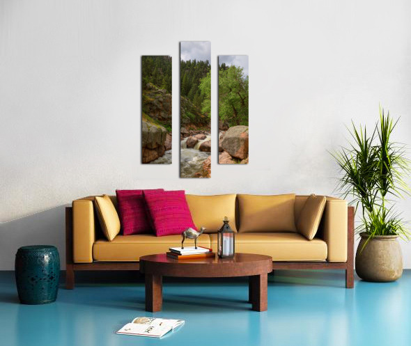 Getting Lost In A Canyon Creek Canvas print
