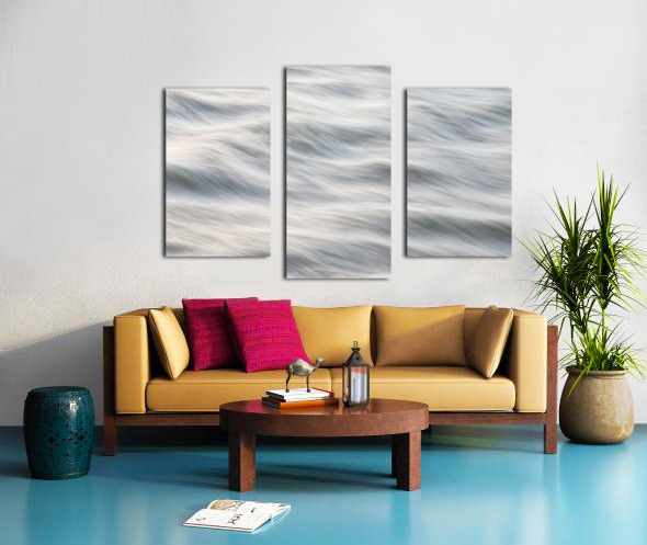 Silky Flowing River Abstract Canvas print