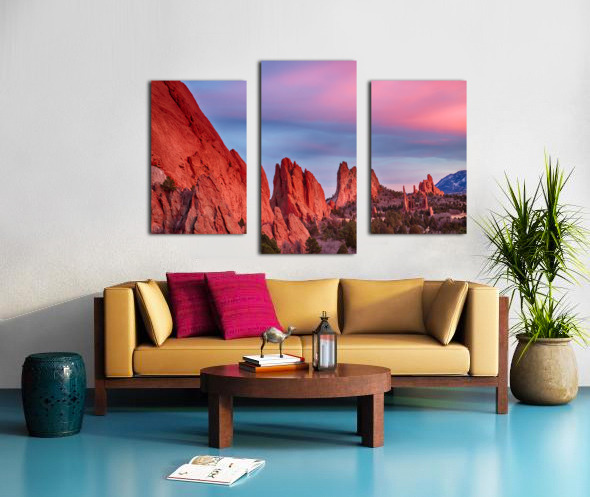 Garden of the Gods Sunset View 2 Canvas print