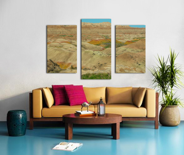 Discover the Vibrant Beauty and Rich Fossils of Badlands Nationa Canvas print