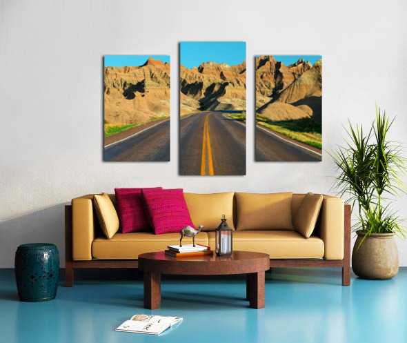 Majestic Badlands of South Dakota - A Scenic Drive of Natural Beauty Canvas print