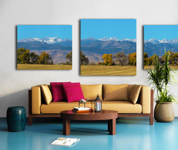 Front Range Horizon - A Boulder County Panorama Canvas print