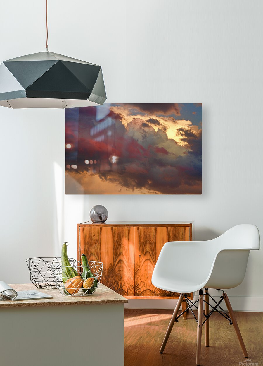 cloudscape sunset 46  HD Metal print with Floating Frame on Back