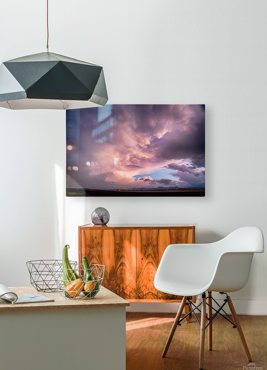 Mammatus Over Boulder Colorado  HD Metal print with Floating Frame on Back