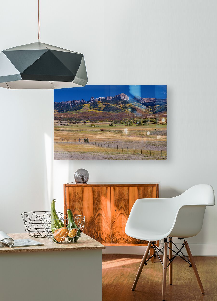 Courthouse Mountains Chimney Rock Peak  HD Metal print with Floating Frame on Back
